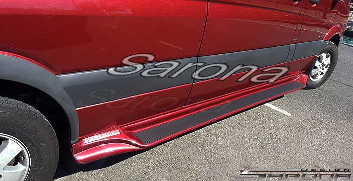 Custom Mercedes Sprinter  Long Wheel Base Running Boards (2019 - 2025) - $1390.00 (Part #MB-015-SB)